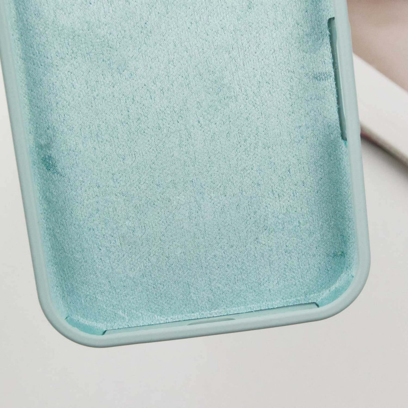 Купить Чехол Silicone Case Full Protective (AA) NO LOGO для Apple iPhone 16 Pro (6.3") (Бирюзовый / Beryl) на vchehle.ua