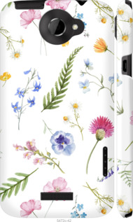 

Чехол Цветочный фон v2 для HTC One X 1440037