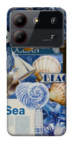 Чехол Морской коллаж для ZTE Blade A54 4G