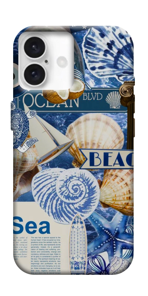 Чехол Морской коллаж для iPhone 16
