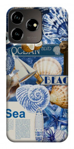Чехол Морской коллаж для ZTE Blade V50 Design 4G