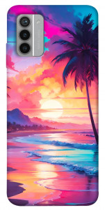 Чехол Закатный пляж для Nokia G42