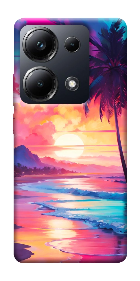 Чохол Закатный пляж для Xiaomi Poco M6