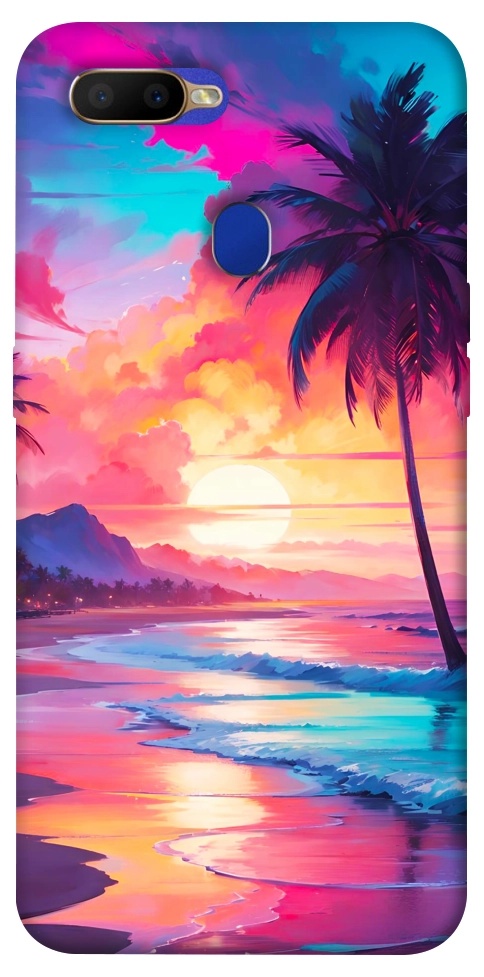 Чохол Закатный пляж для Oppo A7