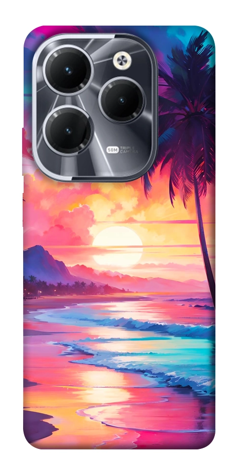 Чохол Закатный пляж для Infinix Hot 40 Pro