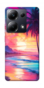 Чехол Закатный пляж для Xiaomi Poco M6 Pro 4G