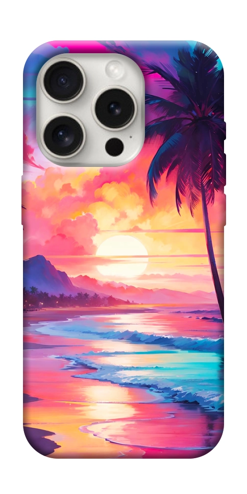 Чохол Закатный пляж для iPhone 16 Pro