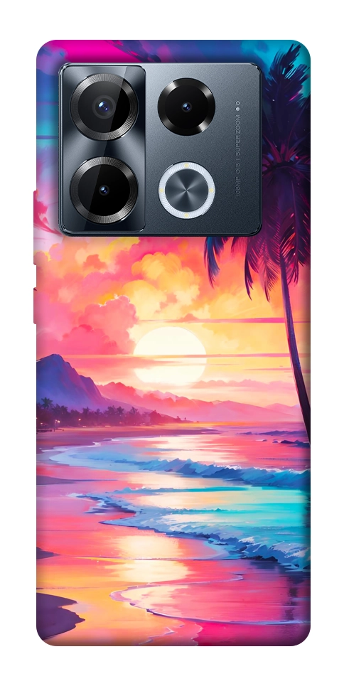 Чохол Закатный пляж для Infinix Note 40 Pro 4G
