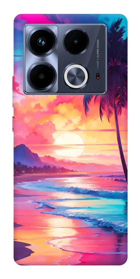 Чохол Закатный пляж для Infinix Note 40 4G