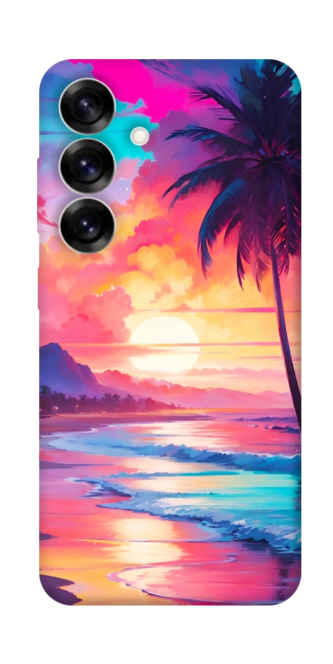 Чохол Закатный пляж для Galaxy S25+