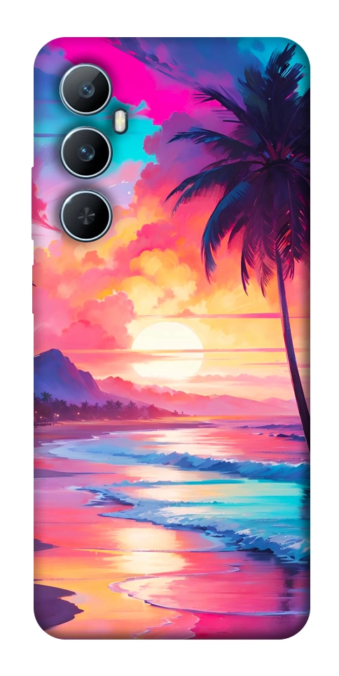 Чохол Закатный пляж для Realme C65 4G