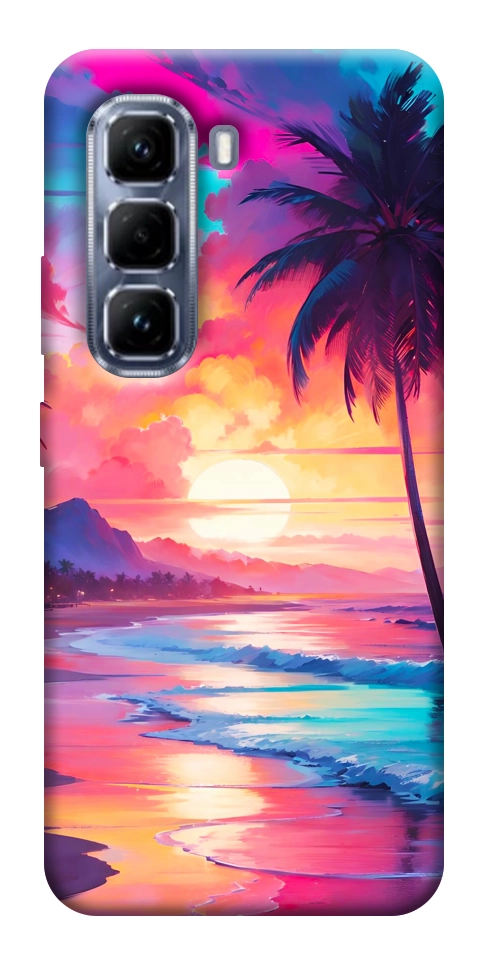 Чохол Закатный пляж для Infinix Hot 50 Pro