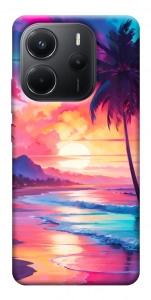 Чехол Закатный пляж для Xiaomi Redmi Note 14 4G (Europe version)
