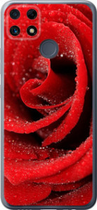 Чехол для Realme C25s Красная роза (Красный)