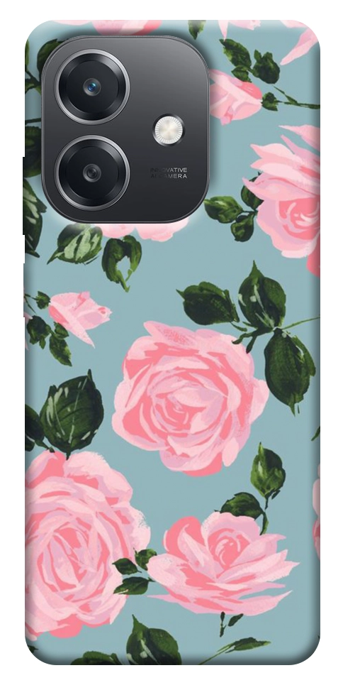 Чехол Розовый принт для Oppo A40m