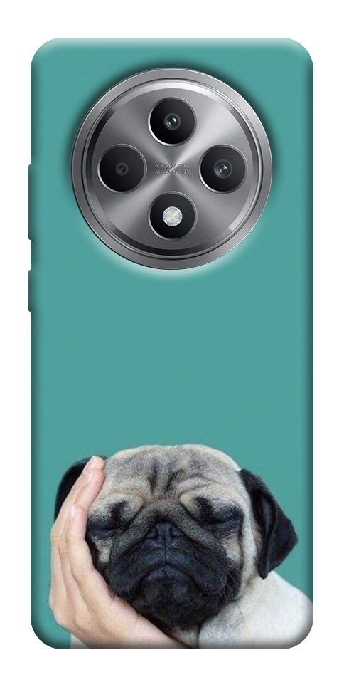 Чехол Спящий мопс для Oppo Reno 12 F 4G