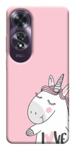 Чехол Unicorn love для Oppo A60 4G