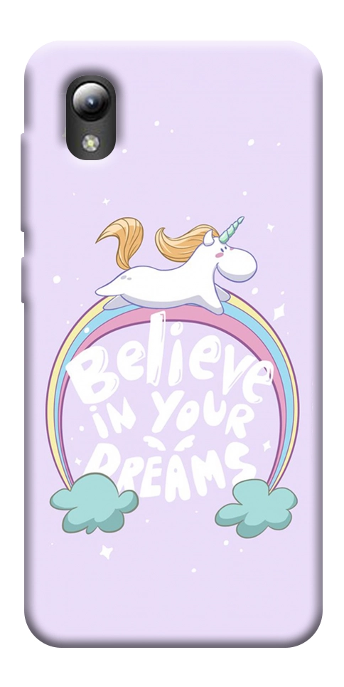 Чохол Believe in your dreams unicorn для ZTE Blade A3 (2019)
