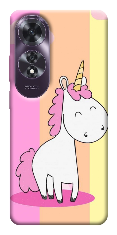 Чехол Танцующий единорог для Oppo A60 4G