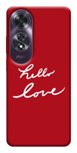 Чехол Hello love для Oppo A60 4G