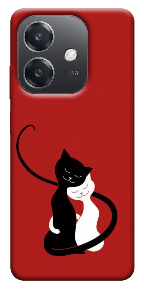 Чехол Влюбленные коты для Oppo A40m