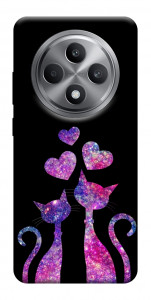 Чехол Космические коты для Oppo Reno 12 F 4G