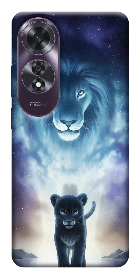 Чехол Львы для Oppo A60 4G
