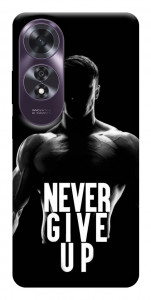 Чехол Never give up для Oppo A60 4G