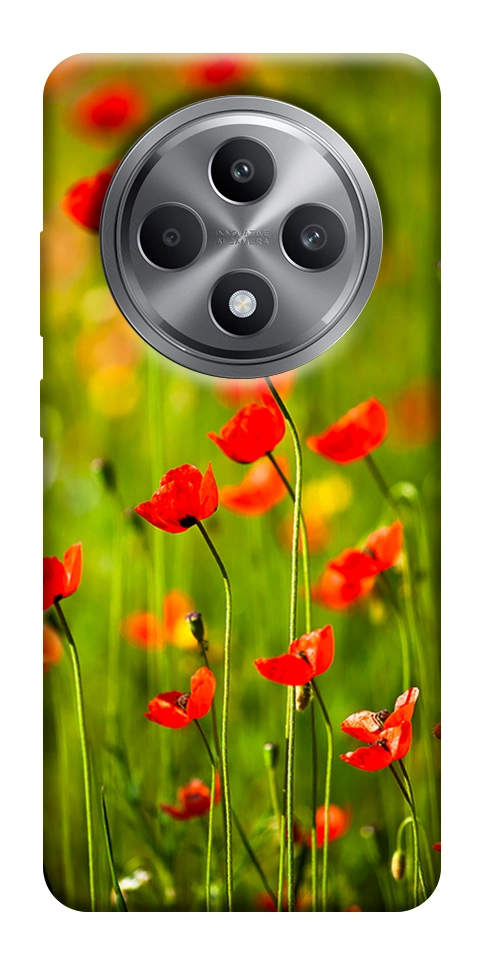 Чехол Маковое поле для Oppo Reno 12 F 4G