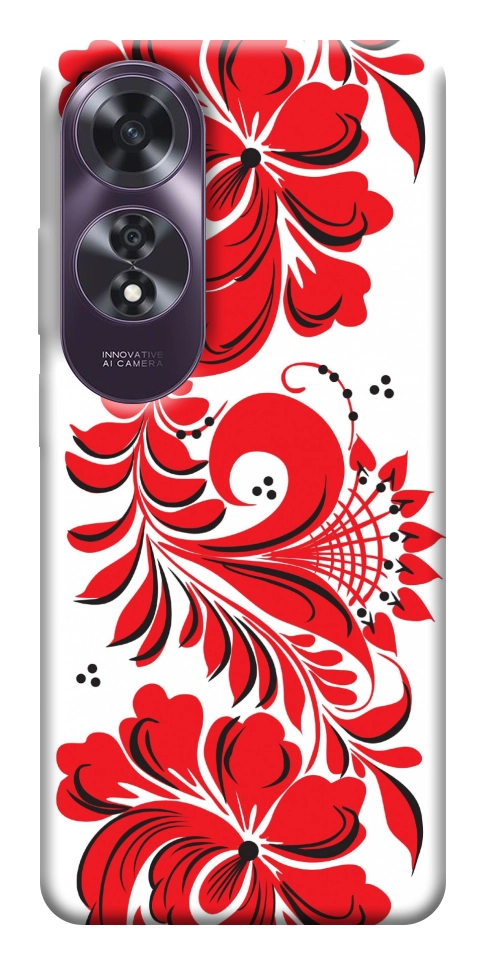 Чехол Червона вишиванка для Oppo A60 4G
