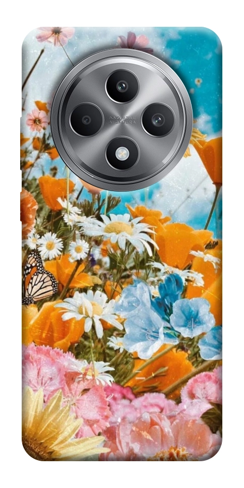Чехол Летние цветы для Oppo Reno 12 F 4G