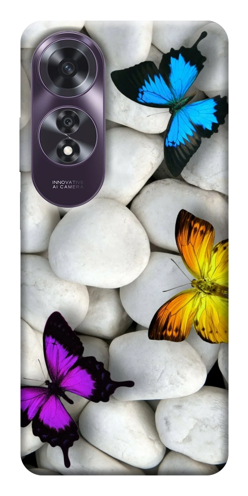 Чехол Butterflies для Oppo A60 4G