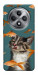 Чехол Cat with fish для Oppo Reno 12 F 4G