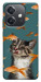 Чехол Cat with fish для Oppo A40m