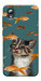 Чохол Cat with fish для ZTE Blade A3 (2019)