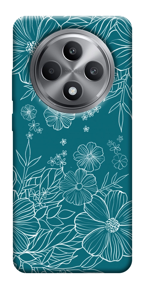 Чехол Botanical illustration для Oppo Reno 12 F 4G