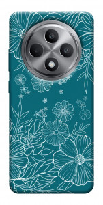 Чехол Botanical illustration для Oppo Reno 12 F 4G