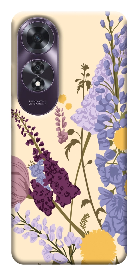 Чехол Flowers art для Oppo A60 4G