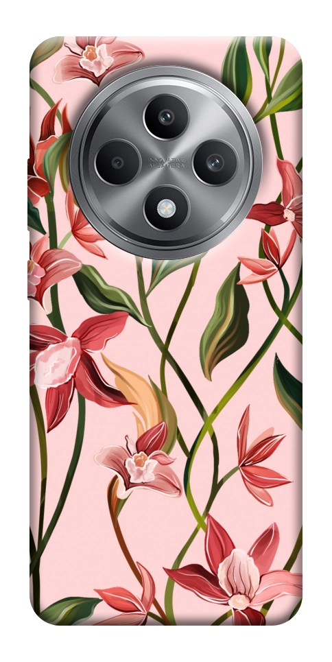 Чехол Floral motifs для Oppo Reno 12 F 4G