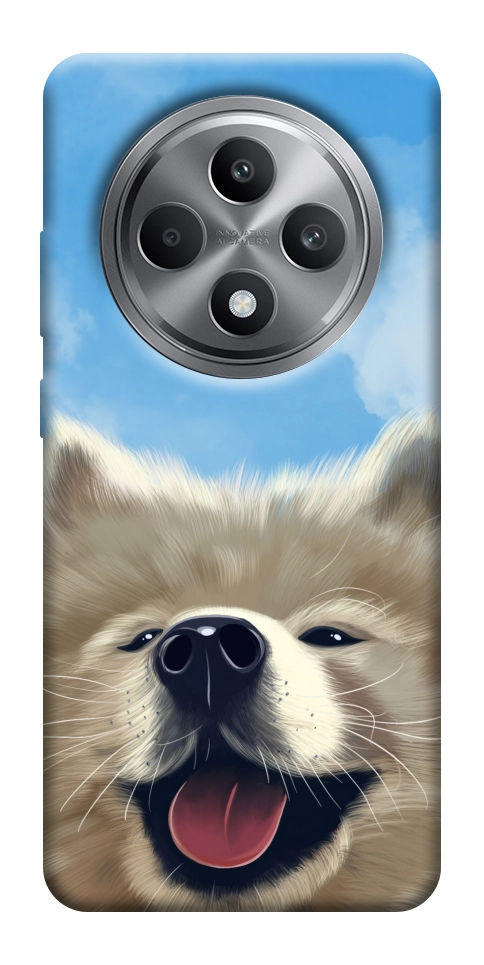 Чехол Samoyed husky для Oppo Reno 12 F 4G