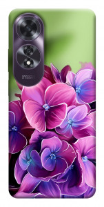 Чехол Кружевная гортензия для Oppo A60 4G