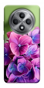 Чехол Кружевная гортензия для Oppo Reno 12 F 4G