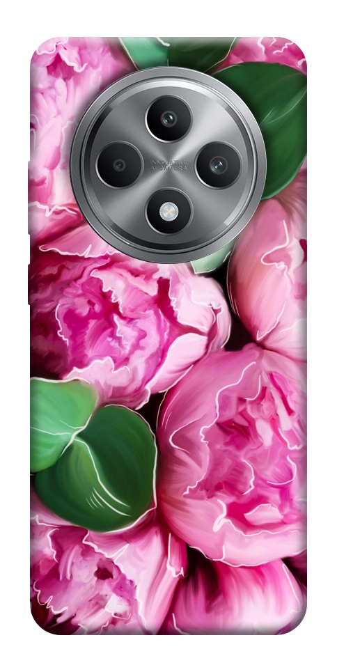 Чехол Пахучие пионы для Oppo Reno 12 F 4G