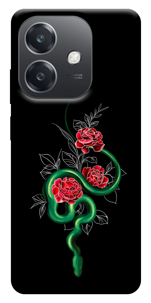 Чехол Snake in flowers для Oppo A40m