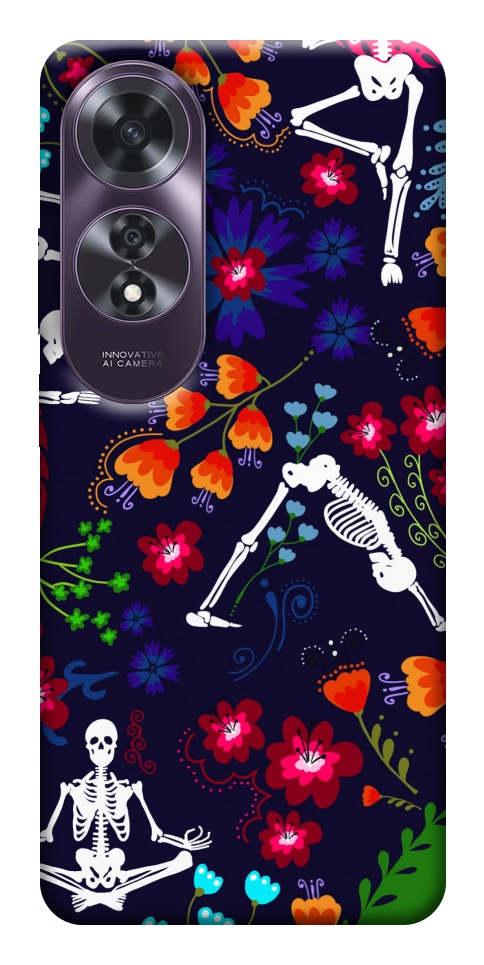 Чехол Yoga skeletons для Oppo A60 4G