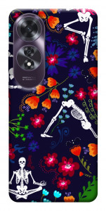 Чехол Yoga skeletons для Oppo A60 4G