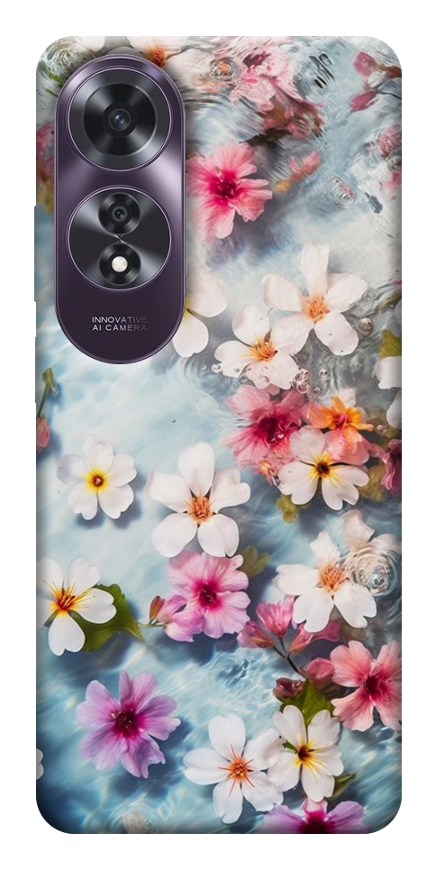 Чехол Floating flowers для Oppo A60 4G