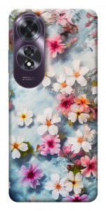 Чехол Floating flowers для Oppo A60 4G