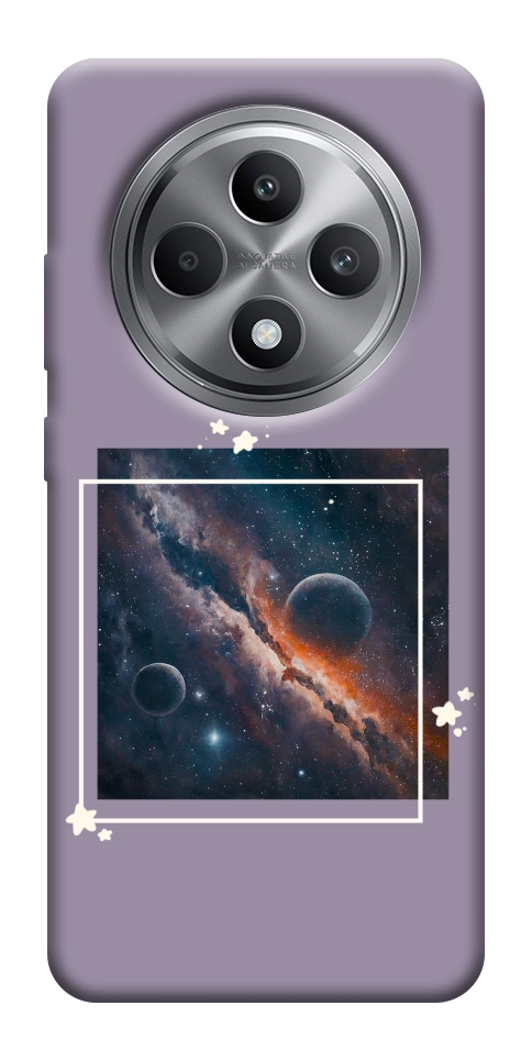 Чехол Космос в квадрате для Oppo Reno 12 F 4G