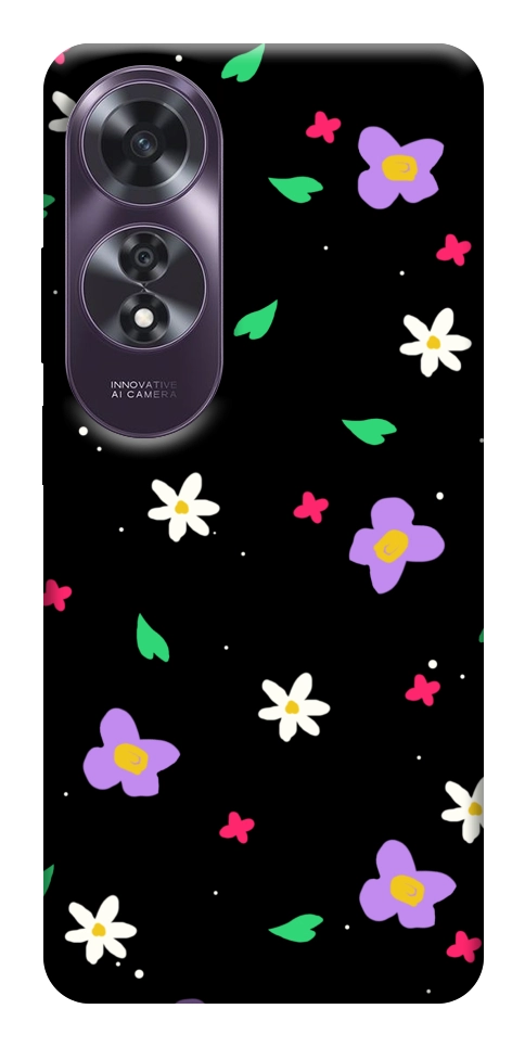 Чехол Цветы и лепестки для Oppo A60 4G